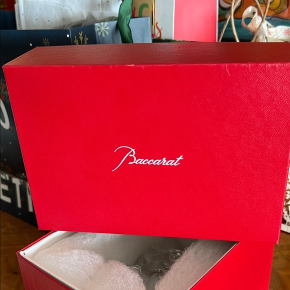 BACCARAT Clear Glass Maneki Neko Cat Figurine - Picture 6 of 7